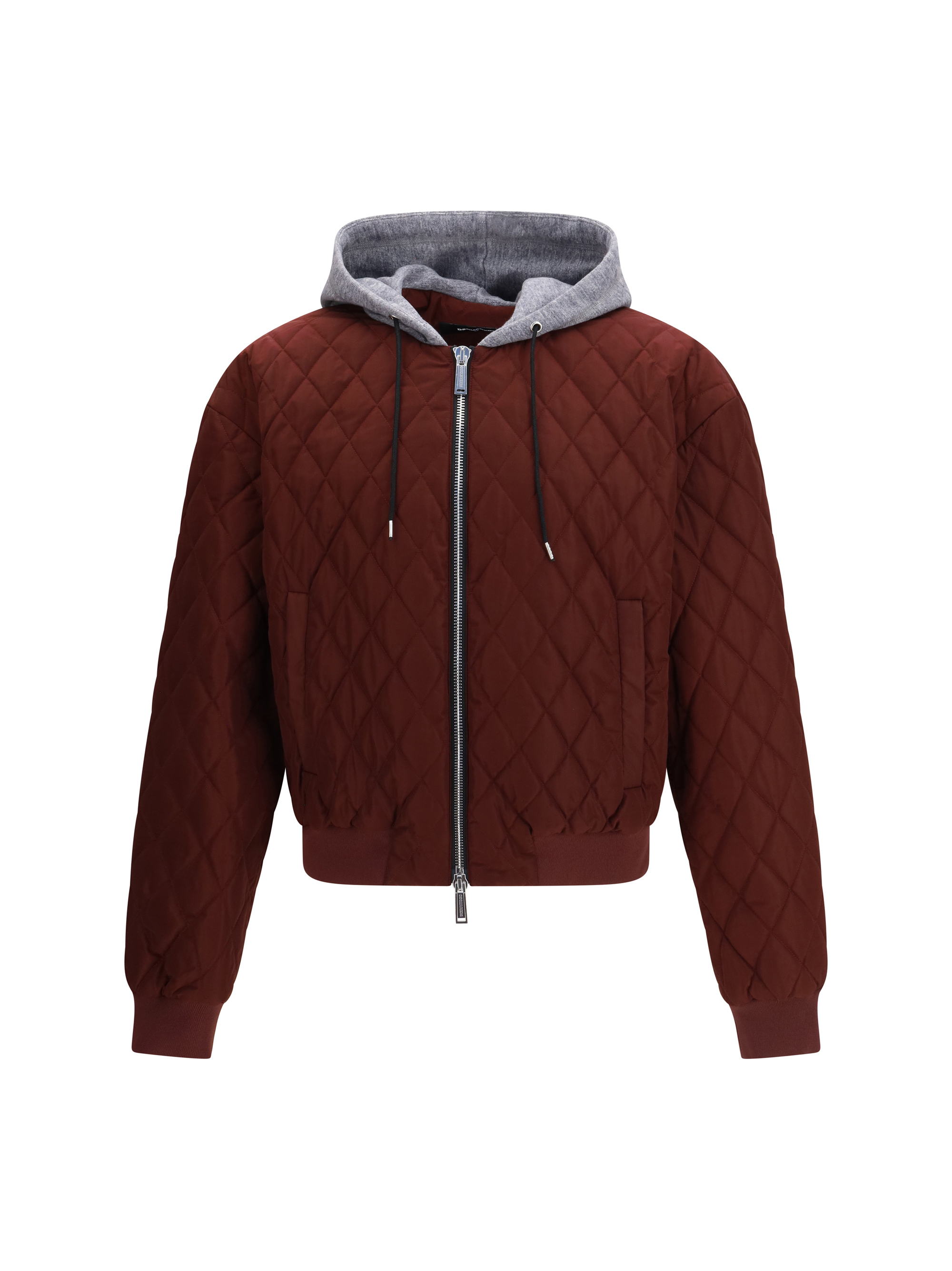Quilted hooded Bomber Jacket