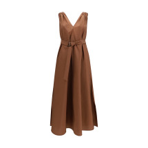 Cotton poplin Dress Precious Shoulder Detail