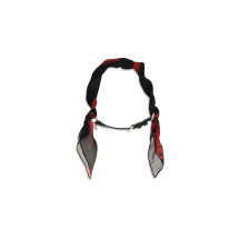 Double-wrap Skull Scarf Bracelet