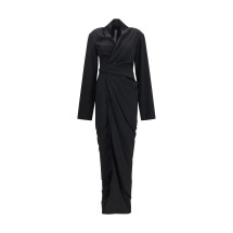 Wrap draped long Dress
