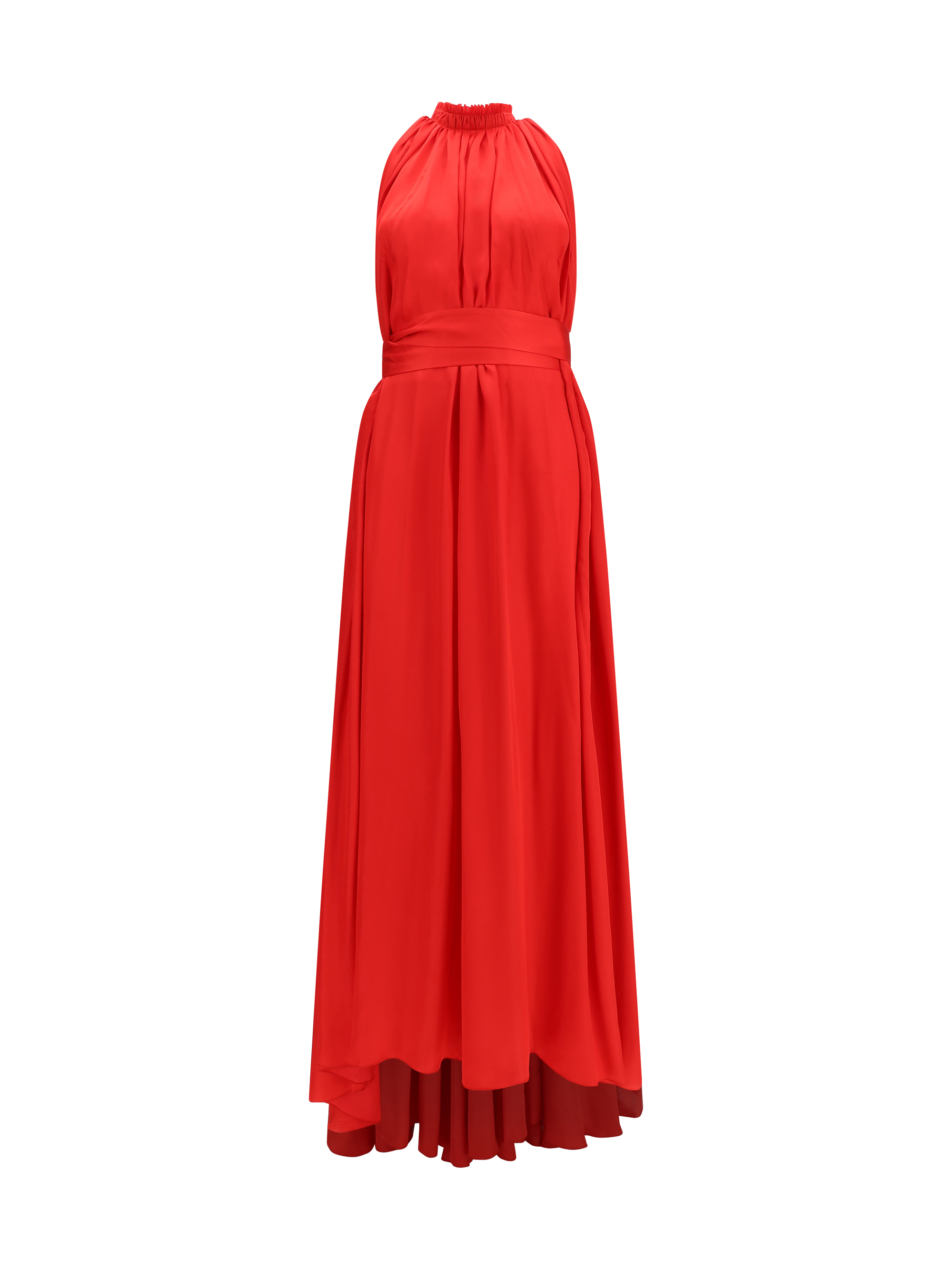 Belted pleated Dress