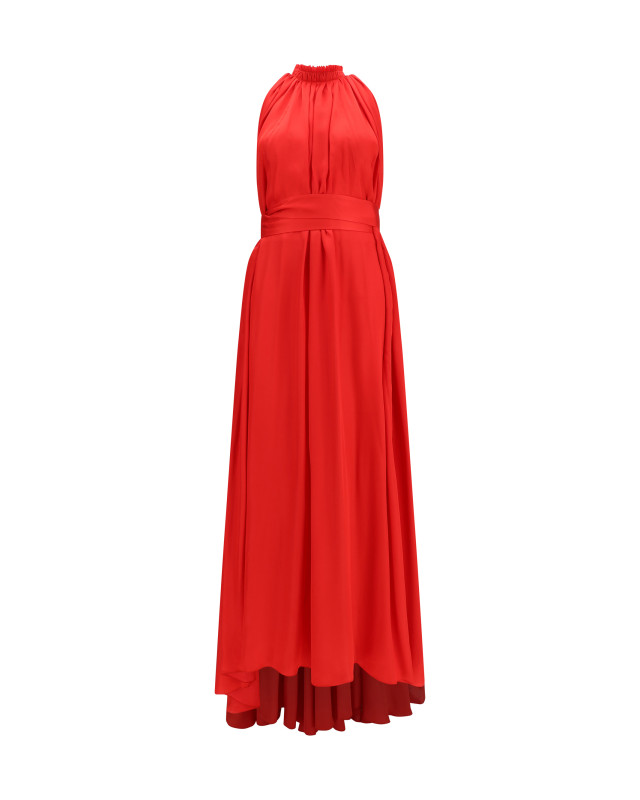 Belted pleated Dress