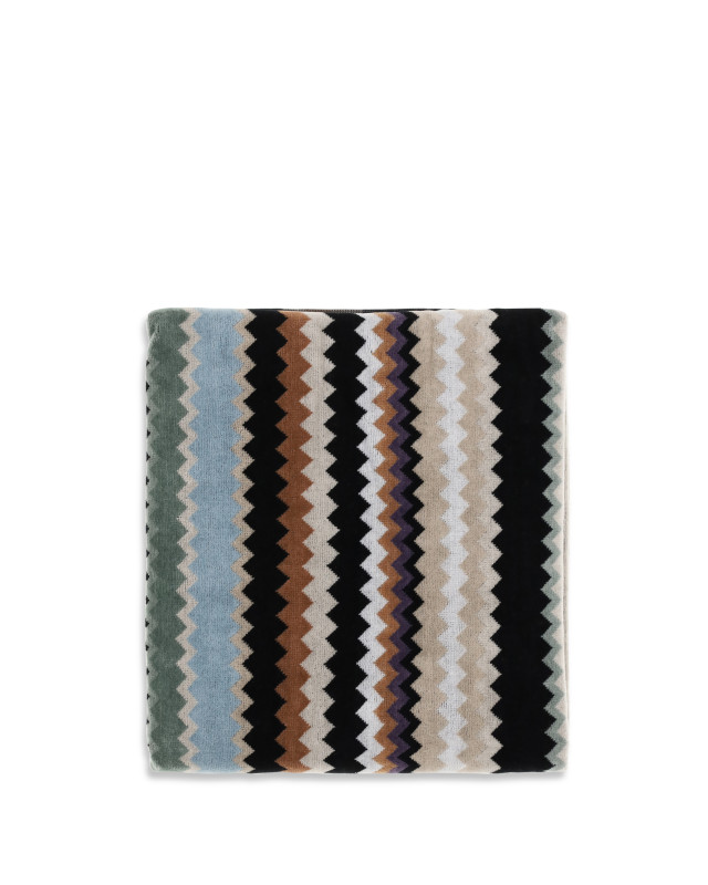 Zig zag patterned cotton Towel