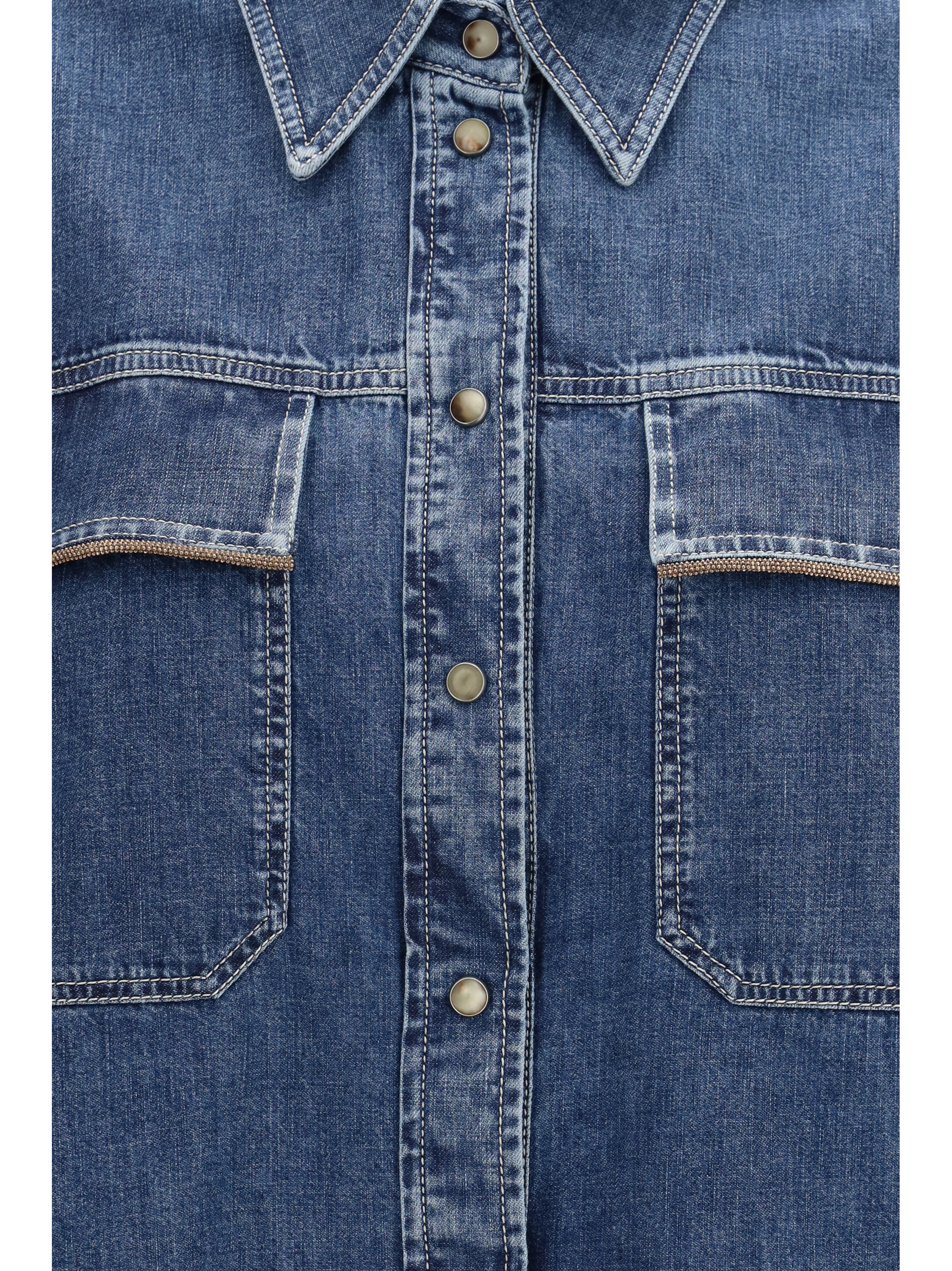 Denim Shirt with jewel details
