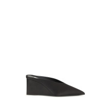 Satin wedge Mules