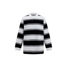 Striped long-sleeve Polo