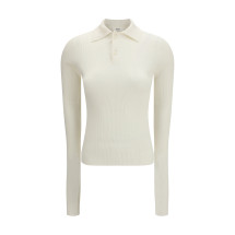 Long-sleeve silk Polo