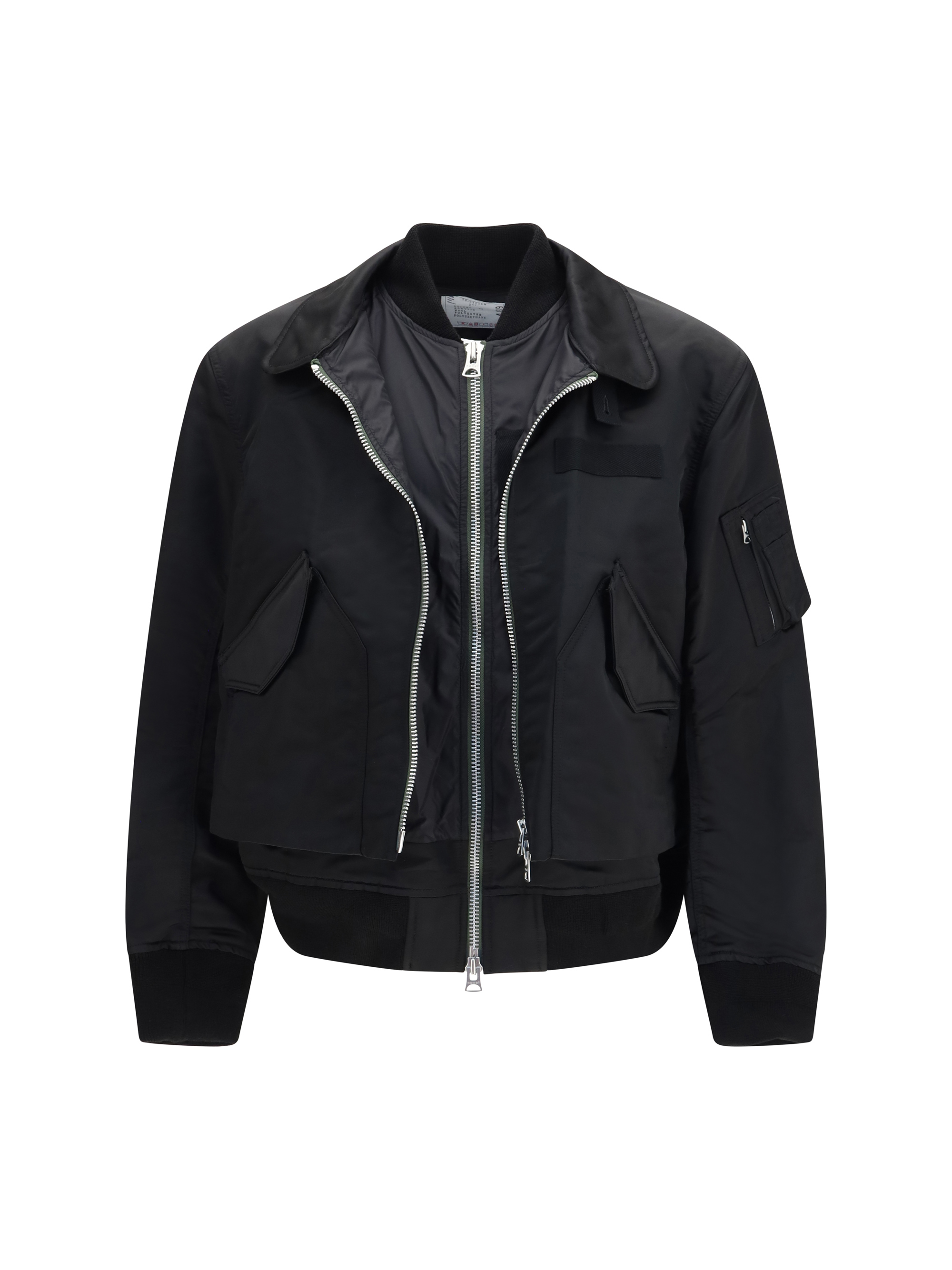 Cotton chino and nylon twill double Jacket