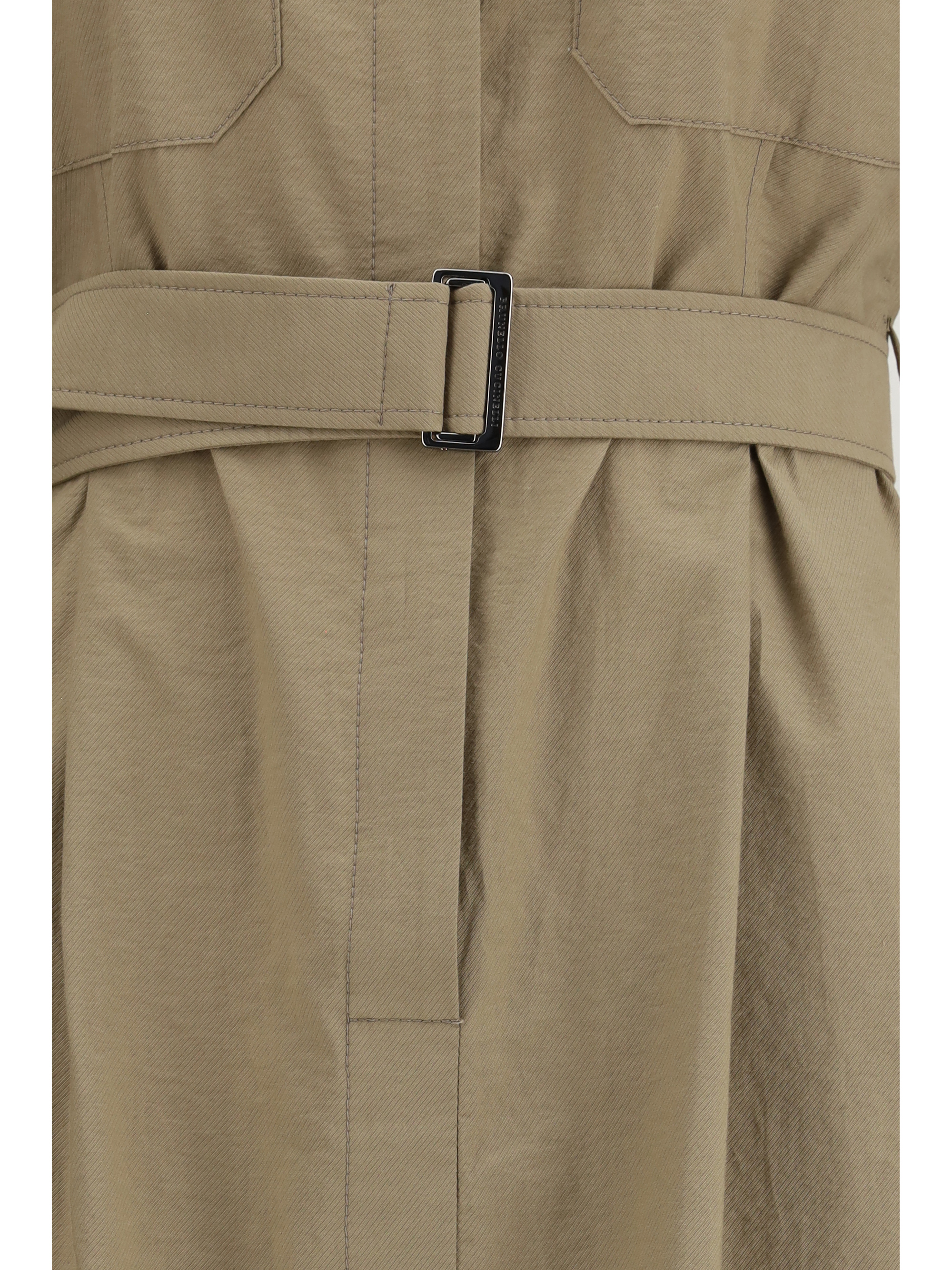 Pocket belted midi Dress