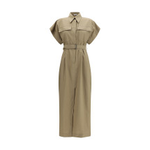 Pocket belted midi Dress
