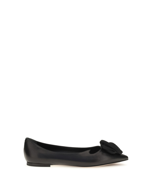 Suede Rose Vivier Ballerinas