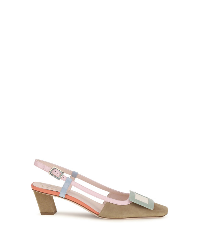 Suede Belle Vivier slingback Pumps