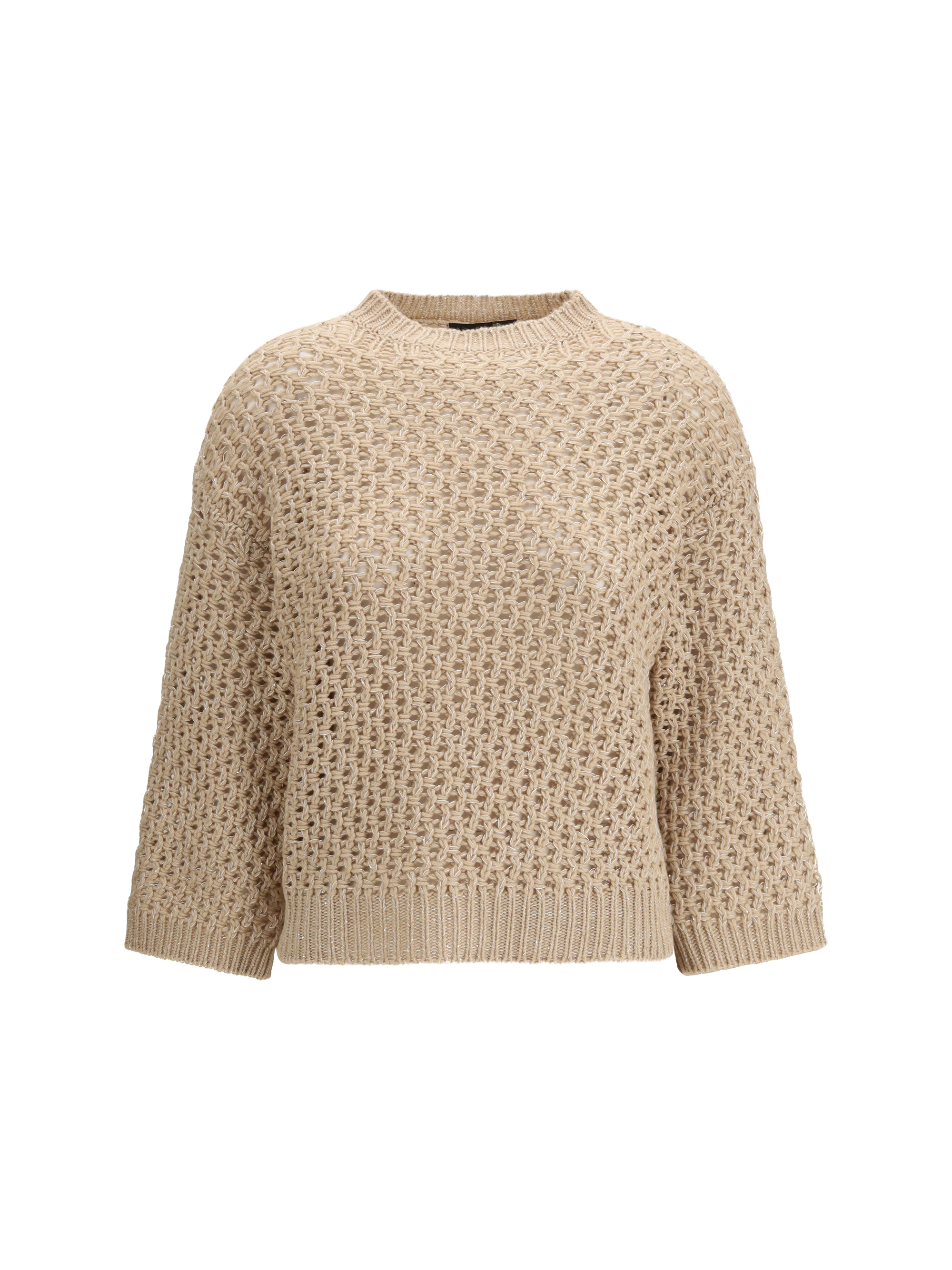 Jumper crafted from Platinum yarn with micro sequins