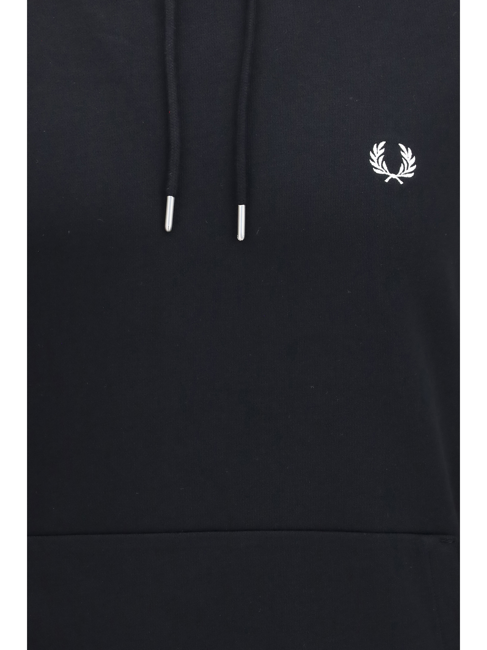 Hoodie with striped cuffs