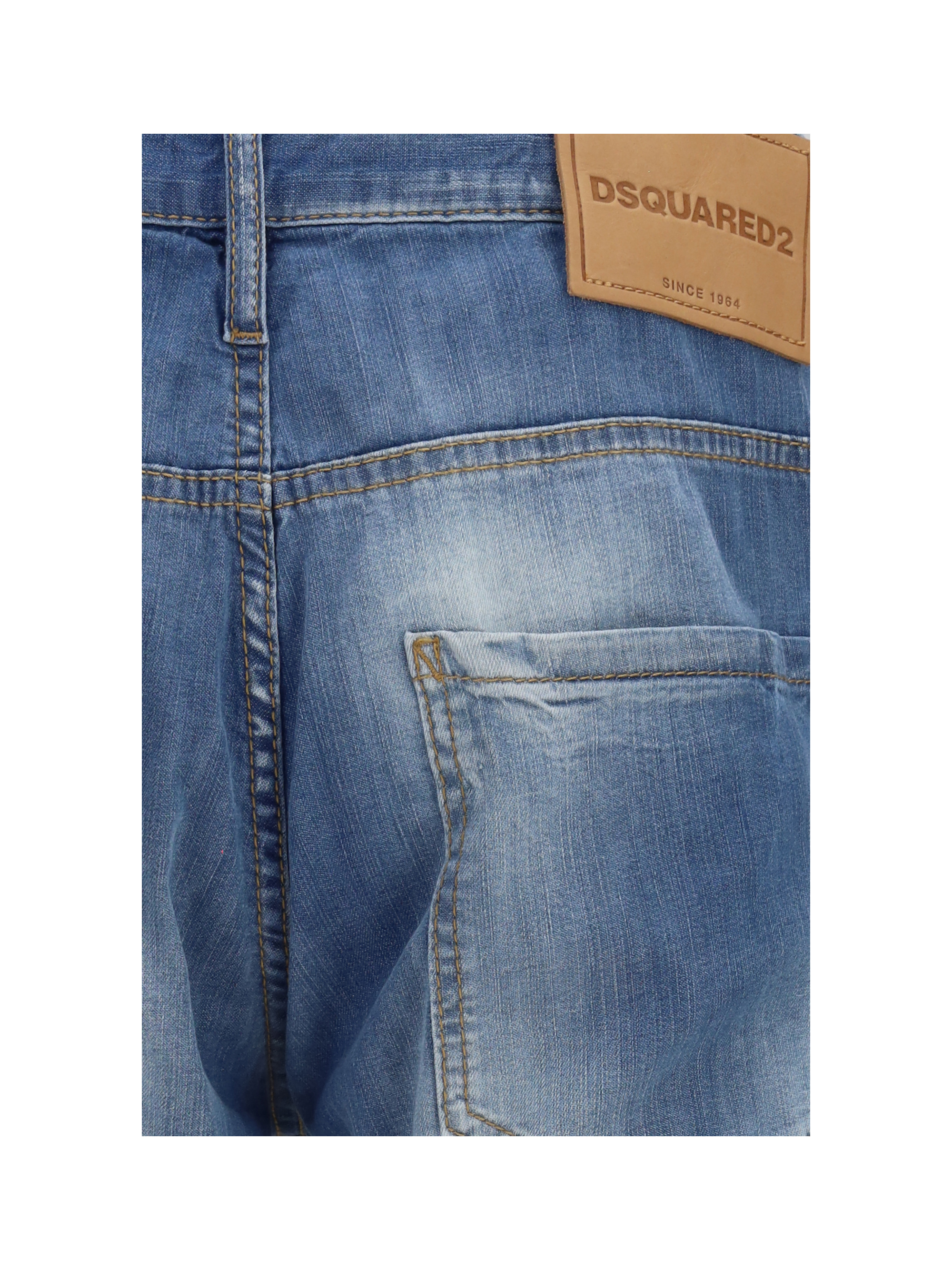 Cotton Jeans with logo application