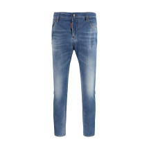 Cotton Jeans with logo application