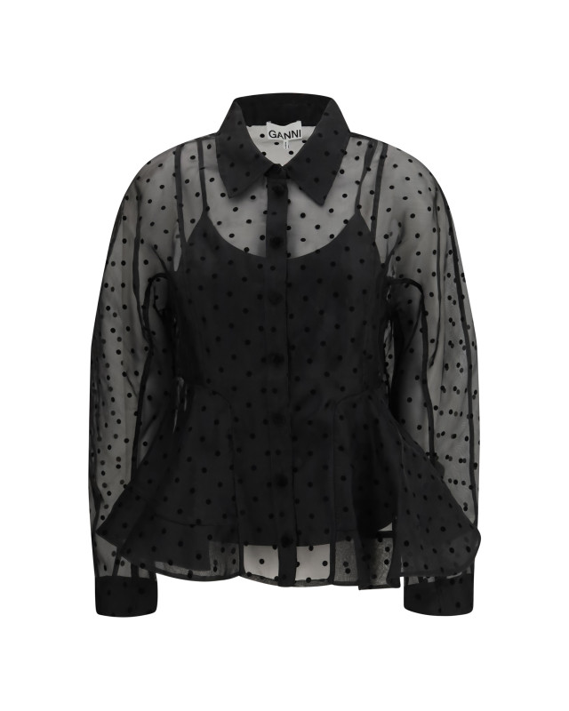Polka dot organza Shirt