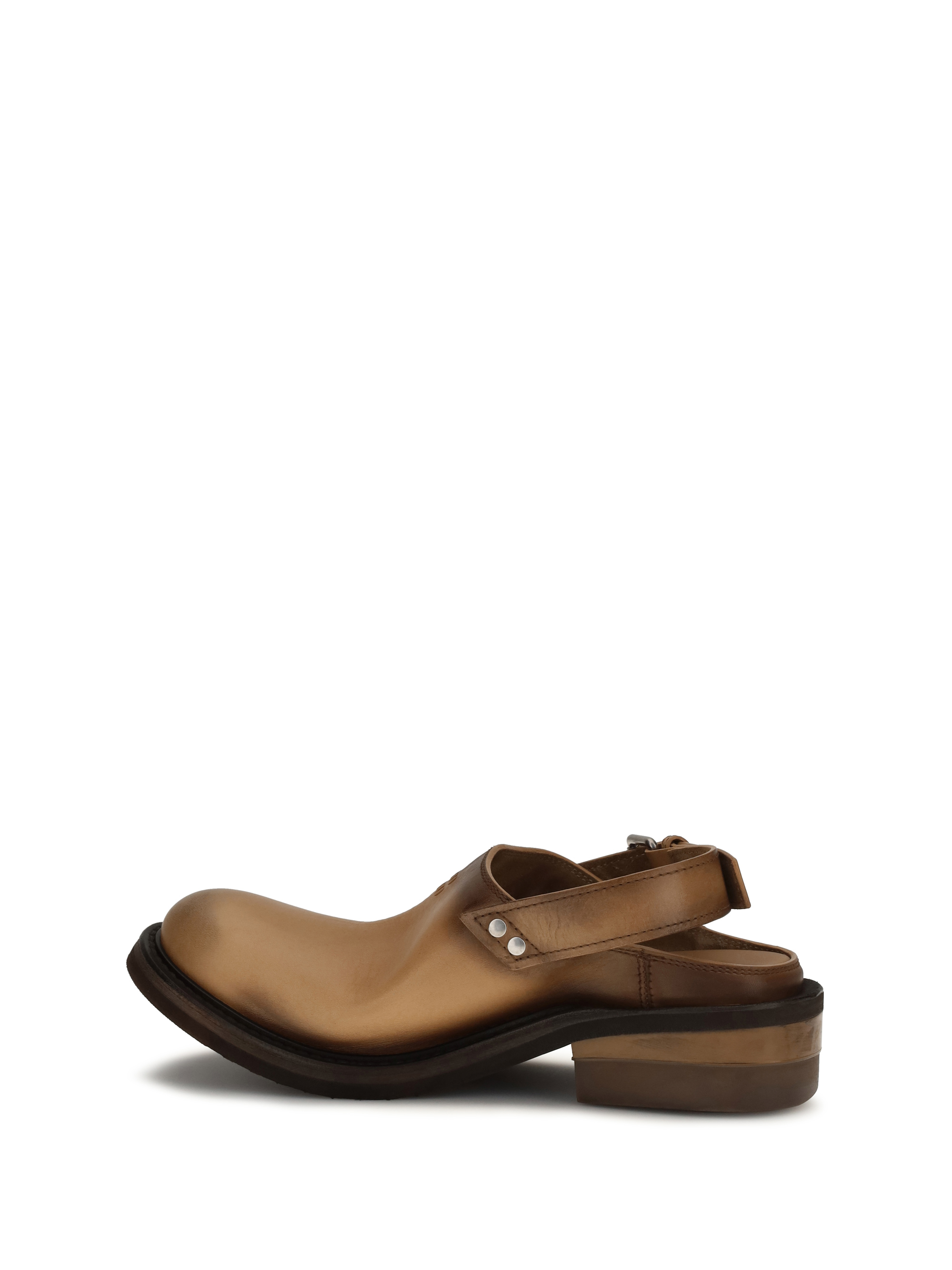 Foule leather Mules