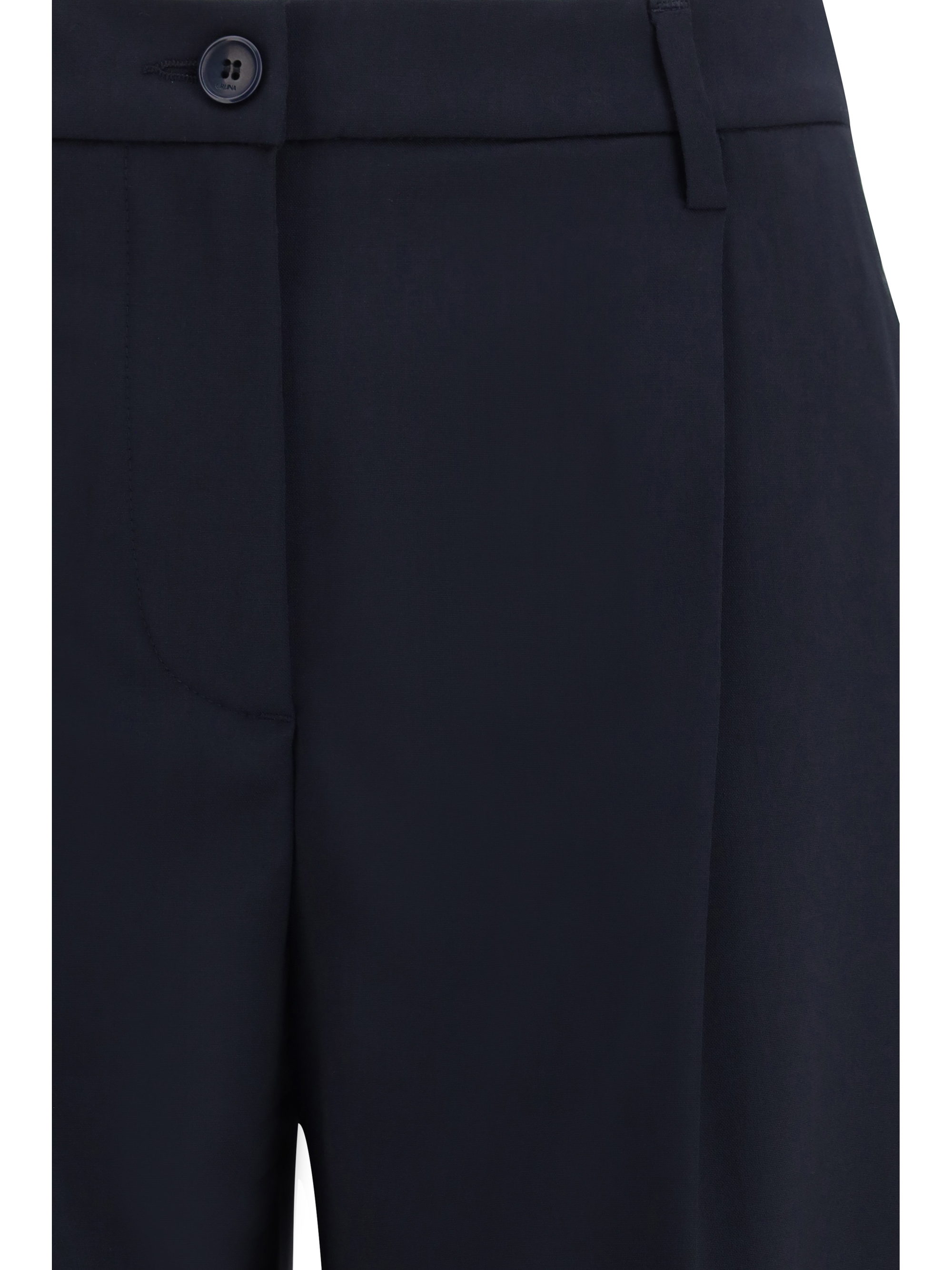Wide-leg virgin wool Pants