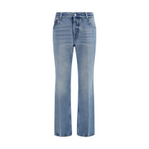 Washed denim five-pocket Jeans