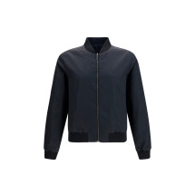 Reversible zip Jacket in lightweight silk faille
