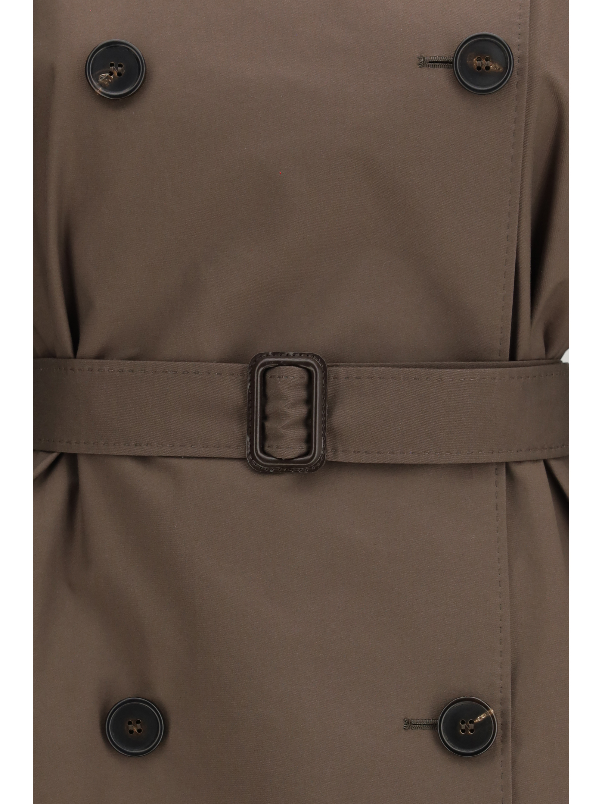 Technical cotton-blend twill Trench