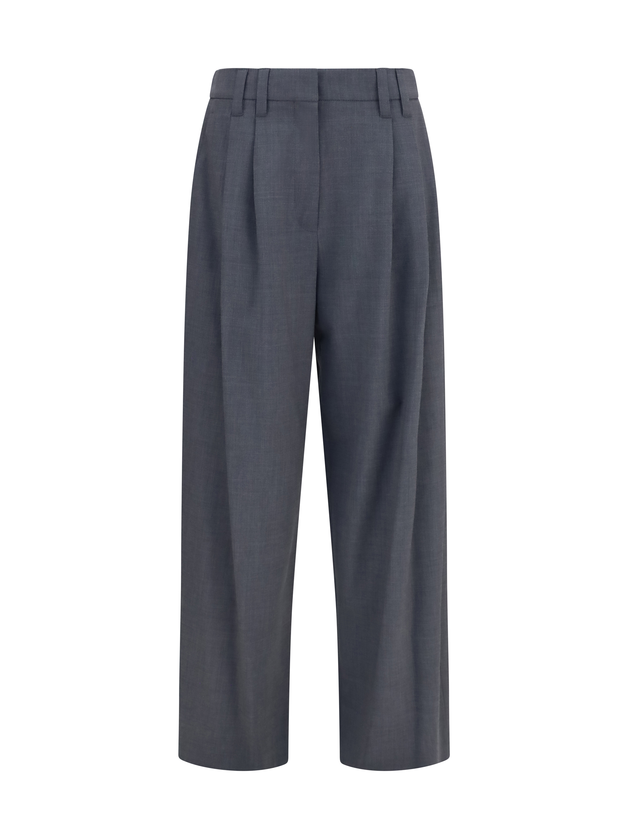 Tropical wool tailored Pants with Monili detail