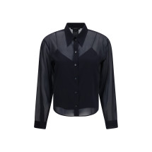 Stretch silk chiffon Shirt