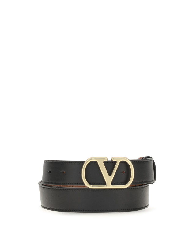 Reversible VLogo Signature Belt