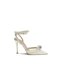 Double bow satin Pumps