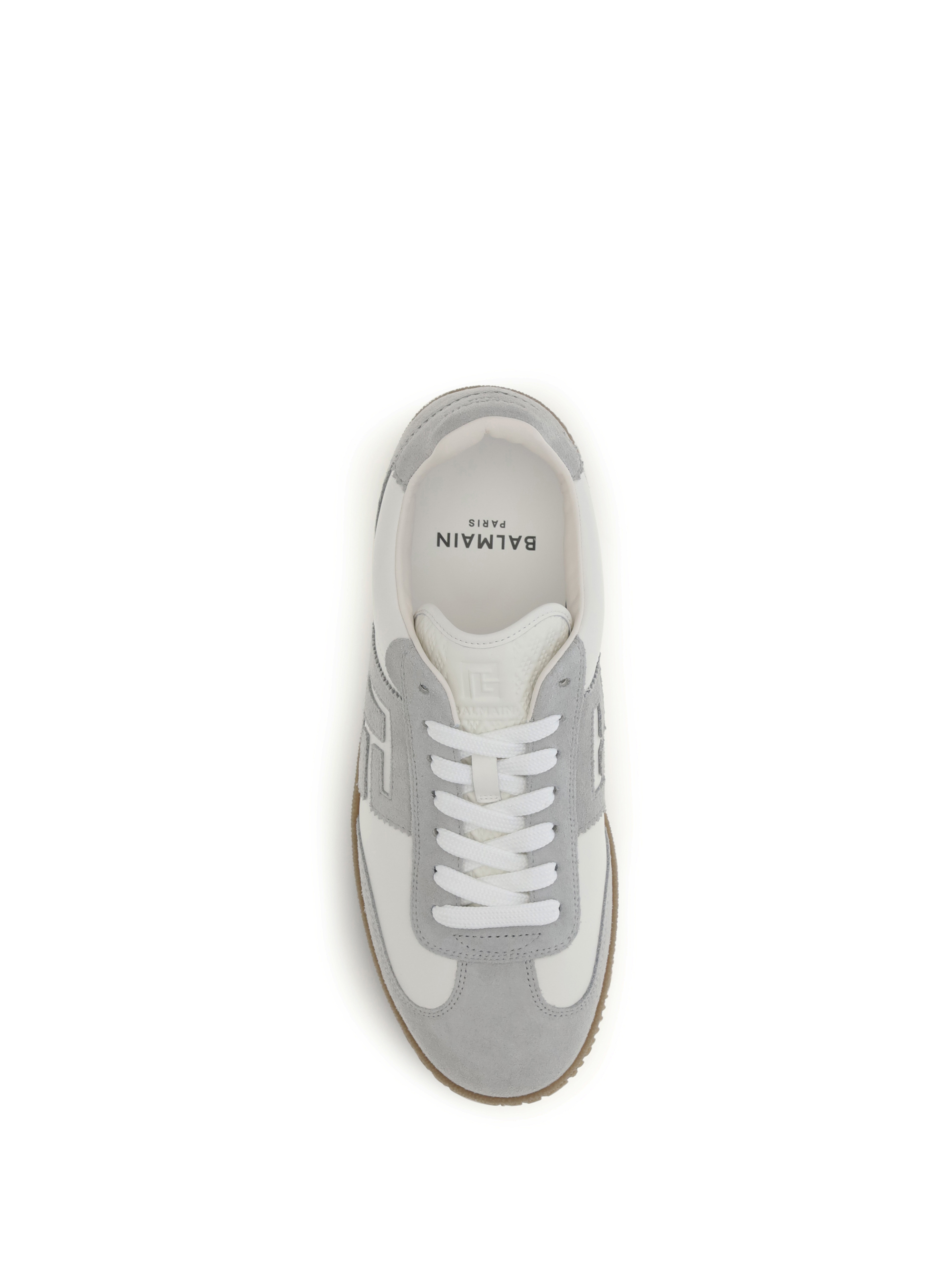 Swan Sneakers in suede and smooth leather