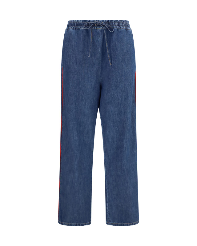 Lightweight wide-leg denim Pants