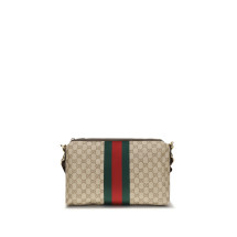Medium GG Shoulder Bag with Web stripe