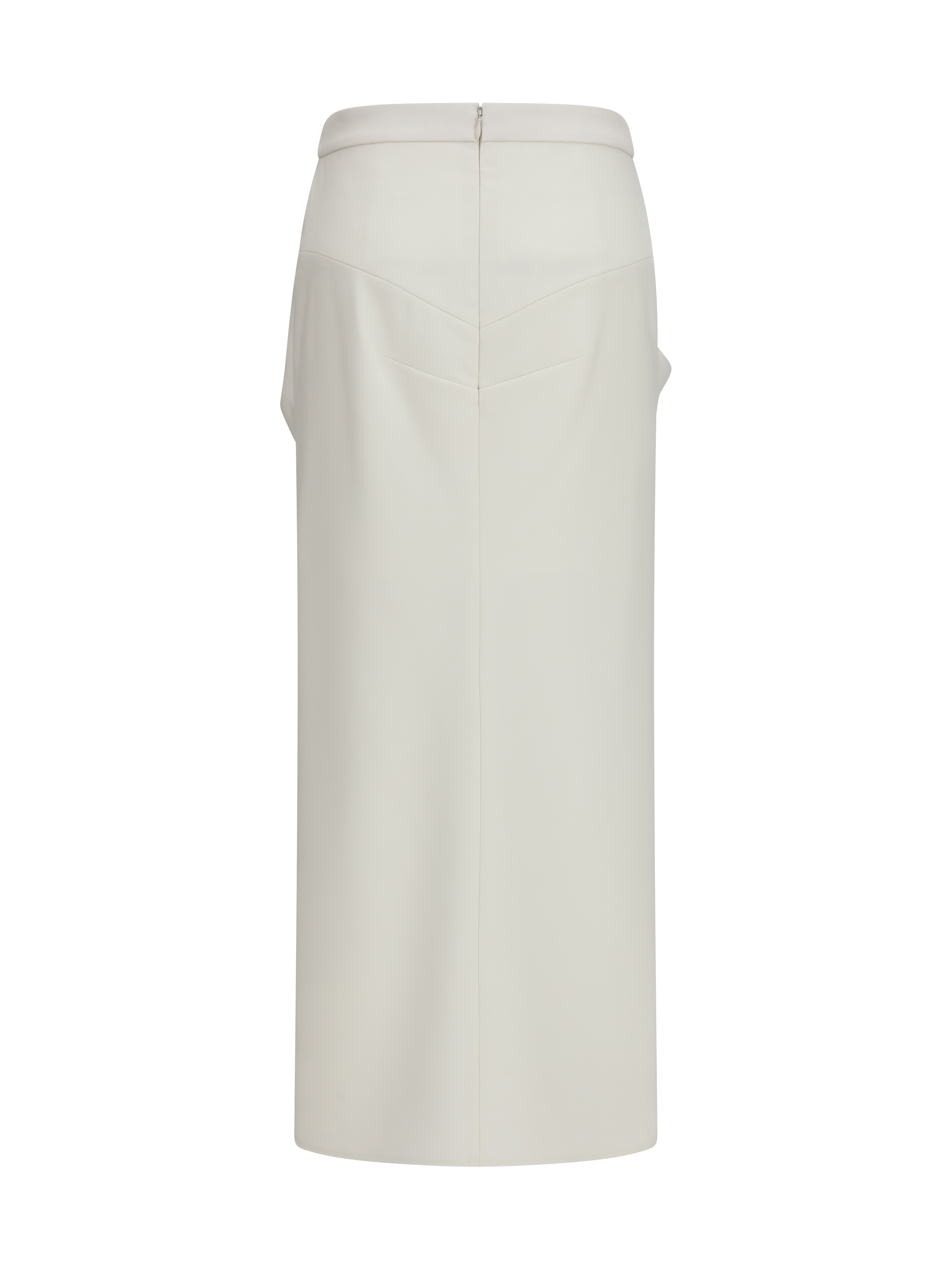 Long draped wool and mohair Skirt