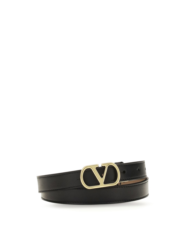 Reversible VLogo Signature Belt