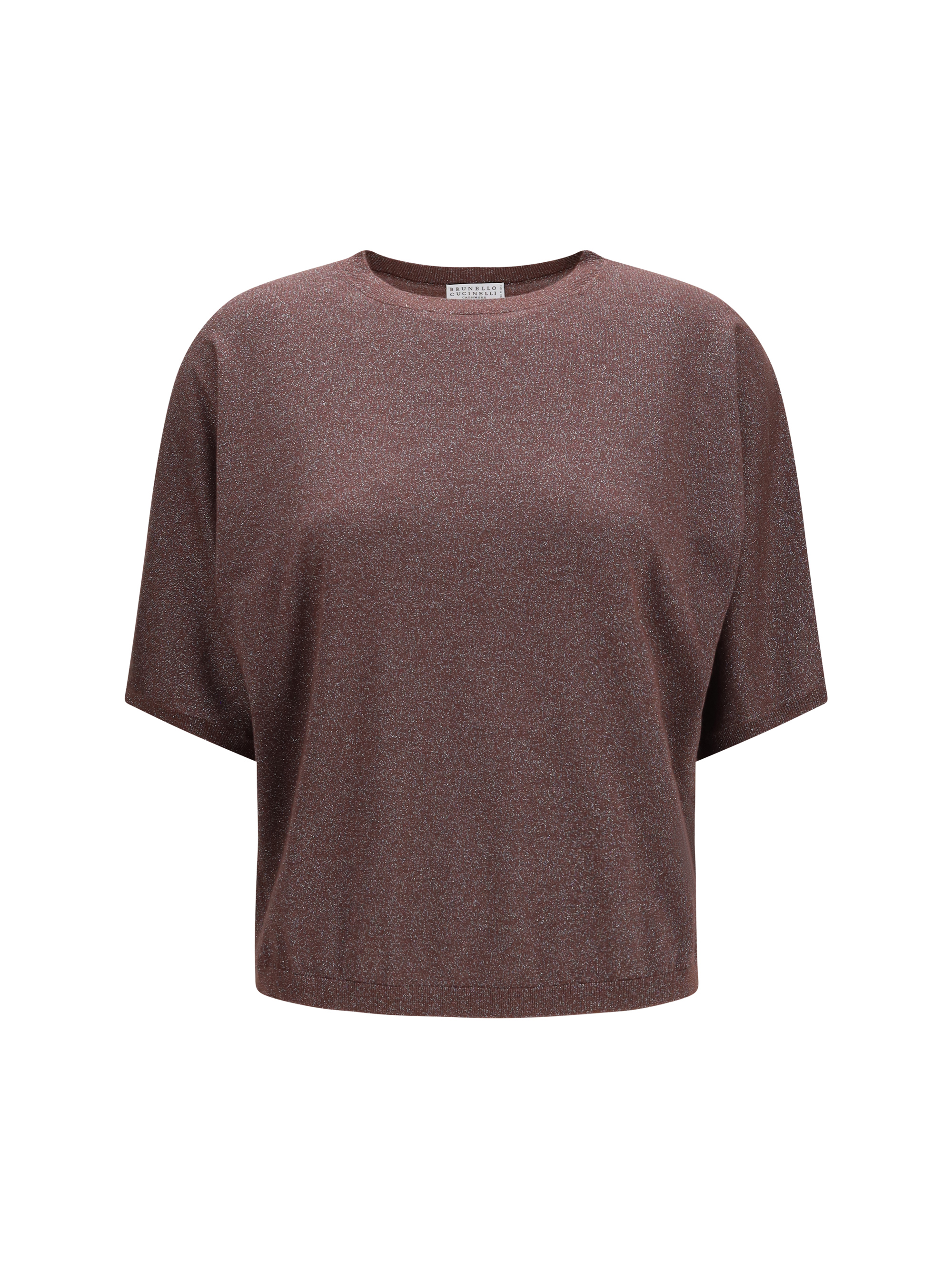 Short-sleeve cashmere and silk Sweater