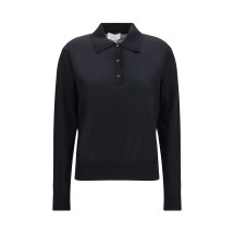 Miles long-sleeve fine-knit Polo