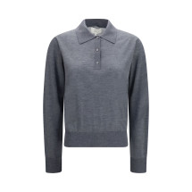 Miles long-sleeve fine-knit Polo