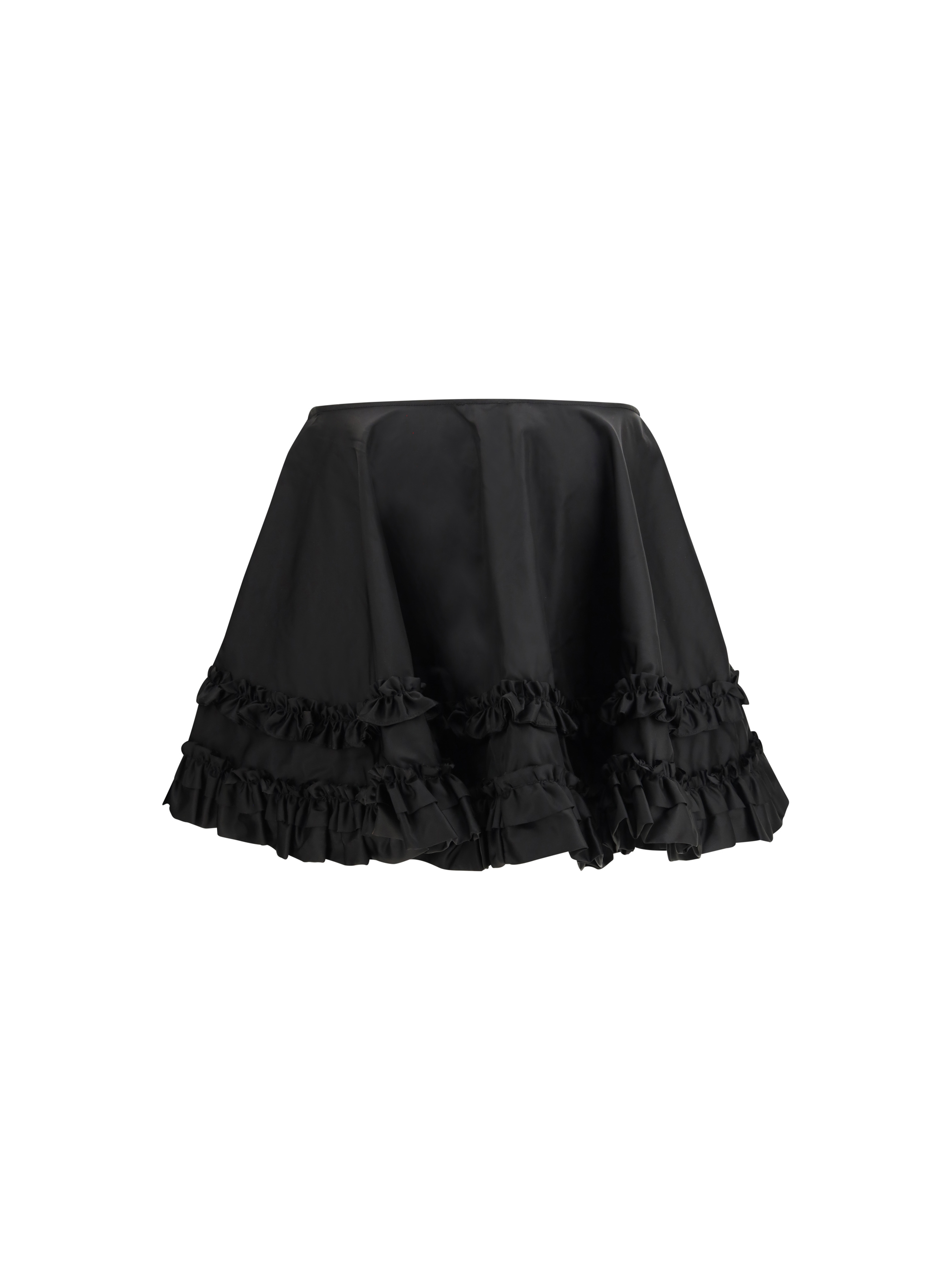 Duchesse Nylon Mini Frill Skirt