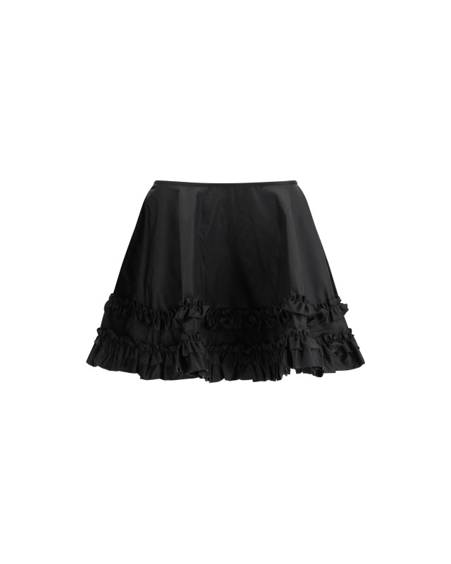 Duchesse Nylon Mini Frill Skirt