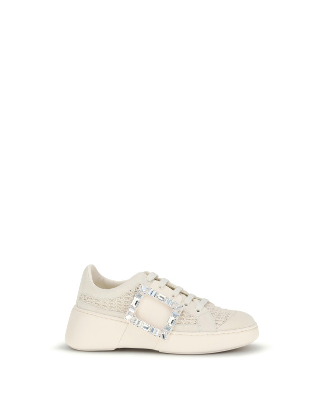 Viv' Skate leather Sneakers with embroderies details
