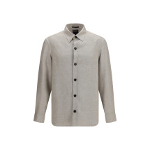 Cashmere, linen, and silk Overshirt