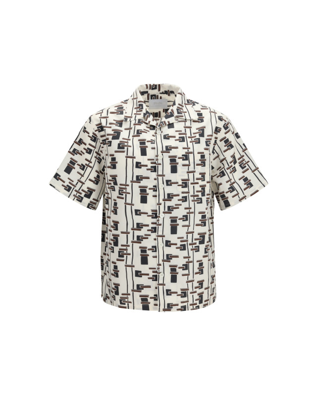 Patterned bowling Shirt