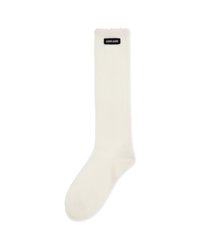 Cotton pointelle Socks