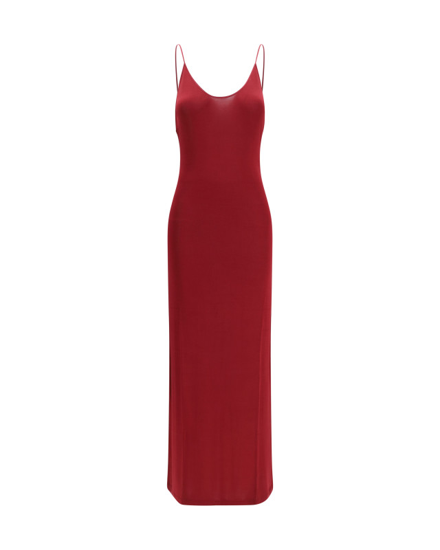 Backless knit Dress with Cassandre chain