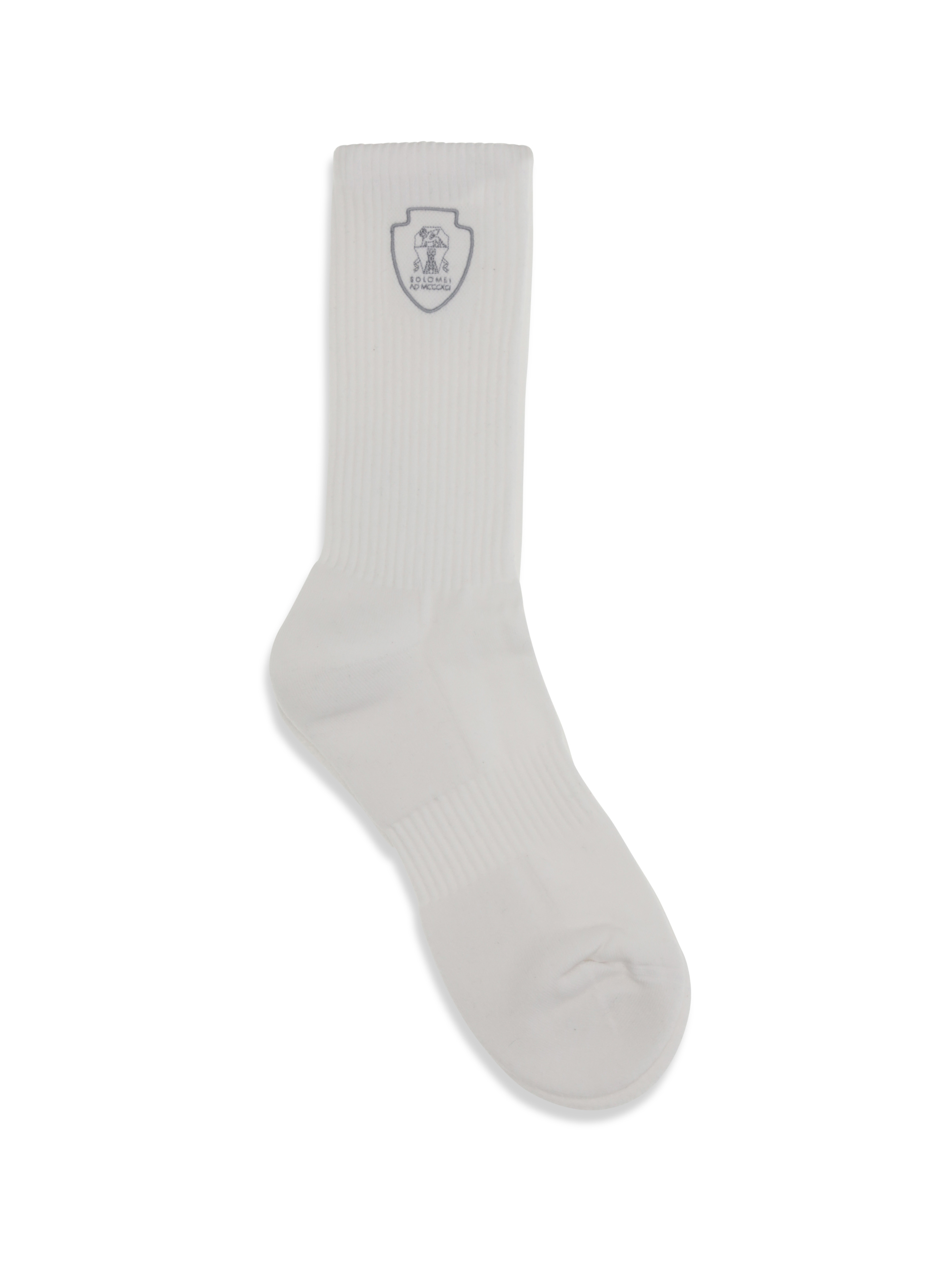 Ribbed cotton knit Socks