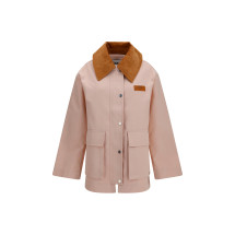 Twill Jacket with suede details