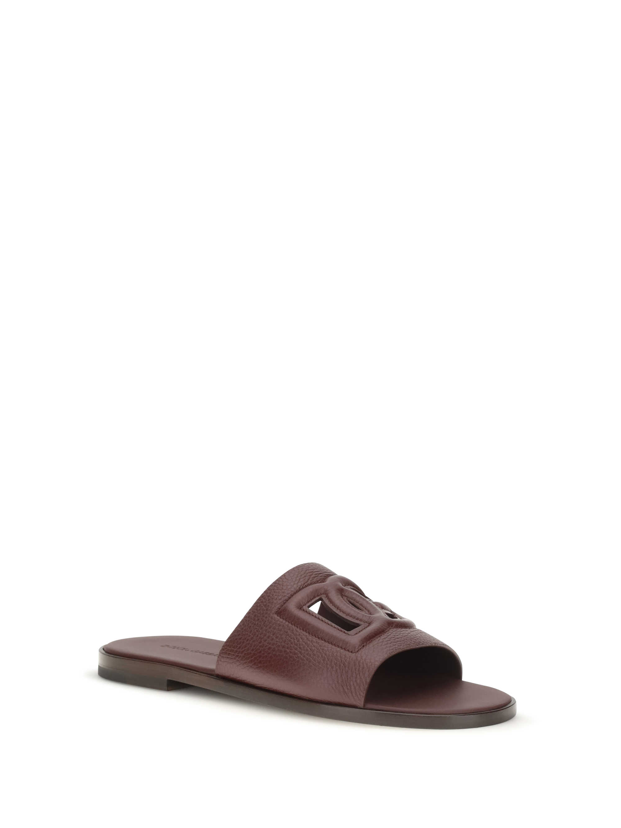 Grained leather Sandals