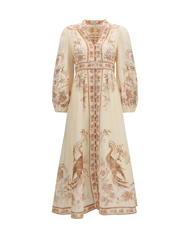 Indra Plunge floral Dress