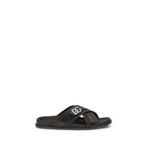 Smooth calf leather Slide Sandals
